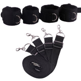 Bed Jam Sex Restraint Kit Adjustable Belt Nylon Handcuffs Ankle Cuffs Under Bed BDSM Bondage Erotic Toys Fixation Adult Game
