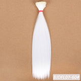 Allaosify hair for dolls bjd hair 15cm*100cm 25cm*100CM black pink white grey color long straight dolls wig for 1/3 1/4 BJD DIY