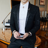 Luxury banquet party suit jacket evening dress fashion jacquard casual business jacket