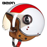 BEON Motorcycle scooter Helmet 3/4 Open Face halmet motocross vintage casque Moto Casque Casco motocicleta Capacete 110b