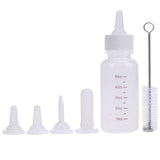 50ML Puppy Kitten Feeding Bottle Set Pet Dog Cat Bady Nursing Water Milk Feeder with Cleaning Brush Newborn Cat Drinking Bottle