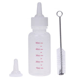 50ML Puppy Kitten Feeding Bottle Set Pet Dog Cat Bady Nursing Water Milk Feeder with Cleaning Brush Newborn Cat Drinking Bottle