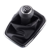 SPEEDWOW 5/6 Speed Gear Shift Knob Lever Shifter Gaitor Boot PU Leather For Volkswagen VW 2003-2008 Golf 4 IV MK4 GTI R32 Jetta