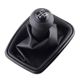 SPEEDWOW 5/6 Speed Gear Shift Knob Lever Shifter Gaitor Boot PU Leather For Volkswagen VW 2003-2008 Golf 4 IV MK4 GTI R32 Jetta