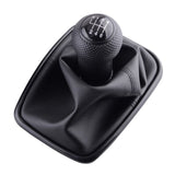 SPEEDWOW 5/6 Speed Gear Shift Knob Lever Shifter Gaitor Boot PU Leather For Volkswagen VW 2003-2008 Golf 4 IV MK4 GTI R32 Jetta