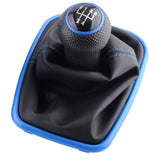 SPEEDWOW 5/6 Speed Gear Shift Knob Lever Shifter Gaitor Boot PU Leather For Volkswagen VW 2003-2008 Golf 4 IV MK4 GTI R32 Jetta
