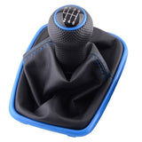 SPEEDWOW 5/6 Speed Gear Shift Knob Lever Shifter Gaitor Boot PU Leather For Volkswagen VW 2003-2008 Golf 4 IV MK4 GTI R32 Jetta