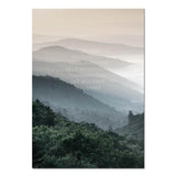 Wall Art Landscape Canvas Poster Nordic Nine Arch Bridge Foggy Forest Print - shopwishi 