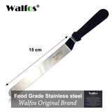 WALFOS Stainless Steel Butter Cake Cream Knife Spatula for Cake Smoother Icing Frosting Spreader Fondant Pastry Cake Decorating