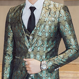 Slim Fit Casual Terno Masculine One Button Tuxedo 3XL-M