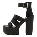 Gdgydh 2020 New Summer Shoes Women White Open Toe Button Belt Thick Heel Wedges Platform Shoes Fashionable Casual Sandals Female