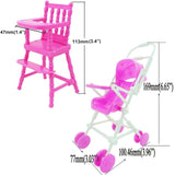 Complete Set Barbie Doll House and Furniture Toy Accessories