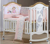 Cradle crib wood Europe type multifunctional white baby bed. Baby beds with mosquito nets