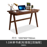 Walnut oak wood desk writing table simple desk computer table office table office furniture drafting table bedroom tables