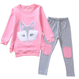 Autumn Children Clothing Cartoon Girls Sets Long Sleeve Tracksuit For 3- 13 Years old Girls Clothes Sport Suit Kids Clothes Sets