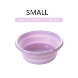 Portable Folding Bucket Camping Washbasin Folding Basin Silicone Washbasin Collapsible Fishing Car Wash Bucket Cleaning Supplies
