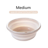 Portable Folding Bucket Camping Washbasin Folding Basin Silicone Washbasin Collapsible Fishing Car Wash Bucket Cleaning Supplies