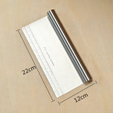 Stainless Steel Cake Scraper Pastry Cutters Baking Cake Cooking Dough Scraper Fondant Spatulas Edge DIY Baking Decorating Tools