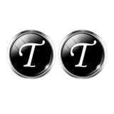 Men's Fashion A-Z Single Alphabet Cufflinks Silver Color Letter Cuff Button for Male Gentleman Shirt Wedding Cuff Links Gifts