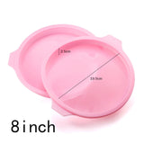 Silicone Layered Cake Mold Round Shape Rectangular Silicone Bread Pan Toast Bread Mold Cake Tray Mould Non-stick Baking Tools