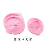 Silicone Layered Cake Mold Round Shape Rectangular Silicone Bread Pan Toast Bread Mold Cake Tray Mould Non-stick Baking Tools