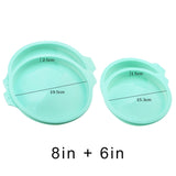 Silicone Layered Cake Mold Round Shape Rectangular Silicone Bread Pan Toast Bread Mold Cake Tray Mould Non-stick Baking Tools