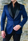 High Quality One Button White Paisley Groom Tuxedos Shawl Lapel Groomsmen Mens Suits Blazers (Jacket+Pants+Tie) W:715