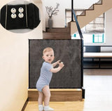 Dog Gate The Ingenious Mesh Magic Pet Gate Portable Folding Safe Guard Install Pet Dog Baby Safety Fences