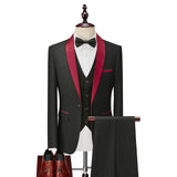 Shenrun Men Tuxedo Suit Slim Fit Shawl Lapel Fashion Formal Wedding Suits Groom Host Stage Business Party Banquet Costume Black