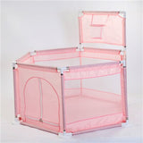 Baby Playpen Portable  Fencing For Children Folding Safety Fence Barriers For Ball Pool  Child Travel Basketball hoop
