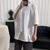 YASUGUOJI Plain Oversized T-Shirt for Men