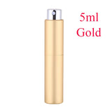 5-20ML metal aluminum Portable Refillable Perfume Bottle Cosmetic Container Empty Spray Atomizer Travel Sub-Bottle liner glass