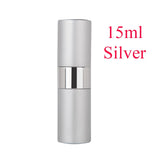 5-20ML metal aluminum Portable Refillable Perfume Bottle Cosmetic Container Empty Spray Atomizer Travel Sub-Bottle liner glass