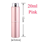 5-20ML metal aluminum Portable Refillable Perfume Bottle Cosmetic Container Empty Spray Atomizer Travel Sub-Bottle liner glass