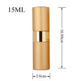5-20ML metal aluminum Portable Refillable Perfume Bottle Cosmetic Container Empty Spray Atomizer Travel Sub-Bottle liner glass