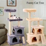 Hot Catt Tree Multilevel and Luxury Cat Towers 50 Inches with 2 Condos