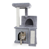 Hot Catt Tree Multilevel and Luxury Cat Towers 50 Inches with 2 Condos
