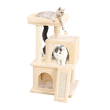 Hot Catt Tree Multilevel and Luxury Cat Towers 50 Inches with 2 Condos