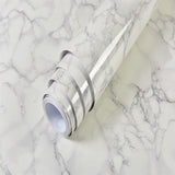 PVC Marble Waterproof Contact Paper Vinyl Self Adhesive Wallpaper Decorative Film Kitchen Cabinets Countertop Furniture Stickers