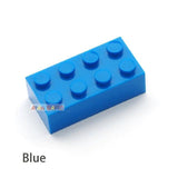40pcs DIY Building Blocks Thick Figures Bricks 2x4 Dots Educational Creative Size Compatible With lego Plastic Toys for Children - shopwishi 