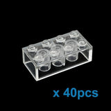 40pcs DIY Building Blocks Thick Figures Bricks 2x4 Dots Educational Creative Size Compatible With lego Plastic Toys for Children - shopwishi 