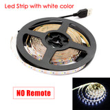 5V RGB LED Strip Light USB 5 V PC TV Backlight 2835 1 - 5 M 5 V Volt USB Led Strip RGB Lights Lamp Tape Diode Ribbon Ambilight