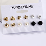Exknl Women Earrings Set Acrylic Pearl Earrings For Women Bohemian Leopard Tassel Stud Earrings 2020 New Brincos Fashion Jewelry
