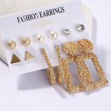 Exknl Women Earrings Set Acrylic Pearl Earrings For Women Bohemian Leopard Tassel Stud Earrings 2020 New Brincos Fashion Jewelry