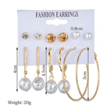 Exknl Women Earrings Set Acrylic Pearl Earrings For Women Bohemian Leopard Tassel Stud Earrings 2020 New Brincos Fashion Jewelry