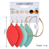 Exknl Women Earrings Set Acrylic Pearl Earrings For Women Bohemian Leopard Tassel Stud Earrings 2020 New Brincos Fashion Jewelry