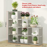 Multi-layer Foldable Plant Flower Pot Stand Shelve Free Combination Flower Display Rack Shelf Indoor Non-woven Fabric Steel Pipe - shopwishi 