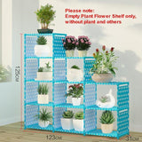 Multi-layer Foldable Plant Flower Pot Stand Shelve Free Combination Flower Display Rack Shelf Indoor Non-woven Fabric Steel Pipe - shopwishi 