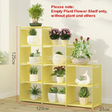 Multi-layer Foldable Plant Flower Pot Stand Shelve Free Combination Flower Display Rack Shelf Indoor Non-woven Fabric Steel Pipe - shopwishi 