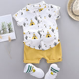 Baby Boy Clothes Sport Clothing Tracksuit Summer Casual Clothes Set T-shirt +shorts 2PCS Toddler Clothing Sets 0-4 Years